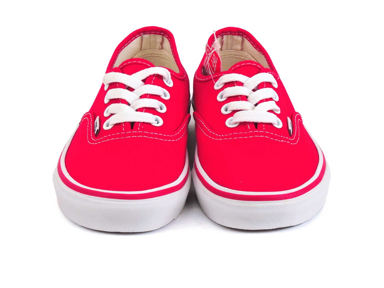 vans authentic red white sole купить