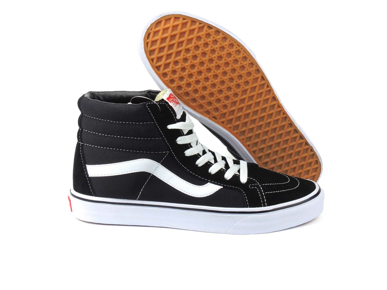 vans sk8-hi black white купить