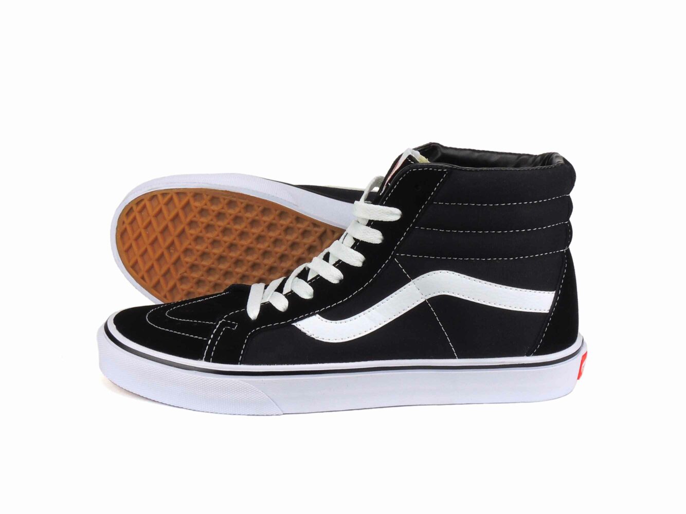 vans sk8-hi black white купить