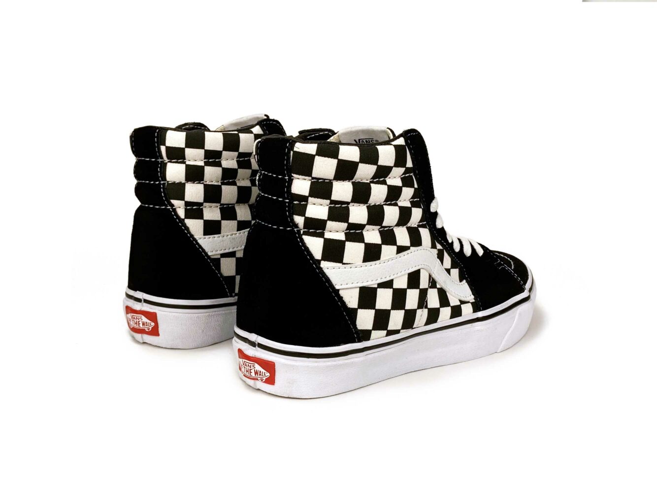 vans sk8_hi black white checkerboard купить