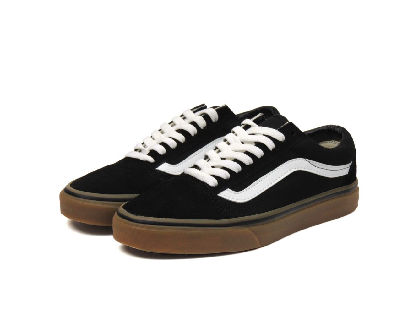 vans old skool black white gum купить