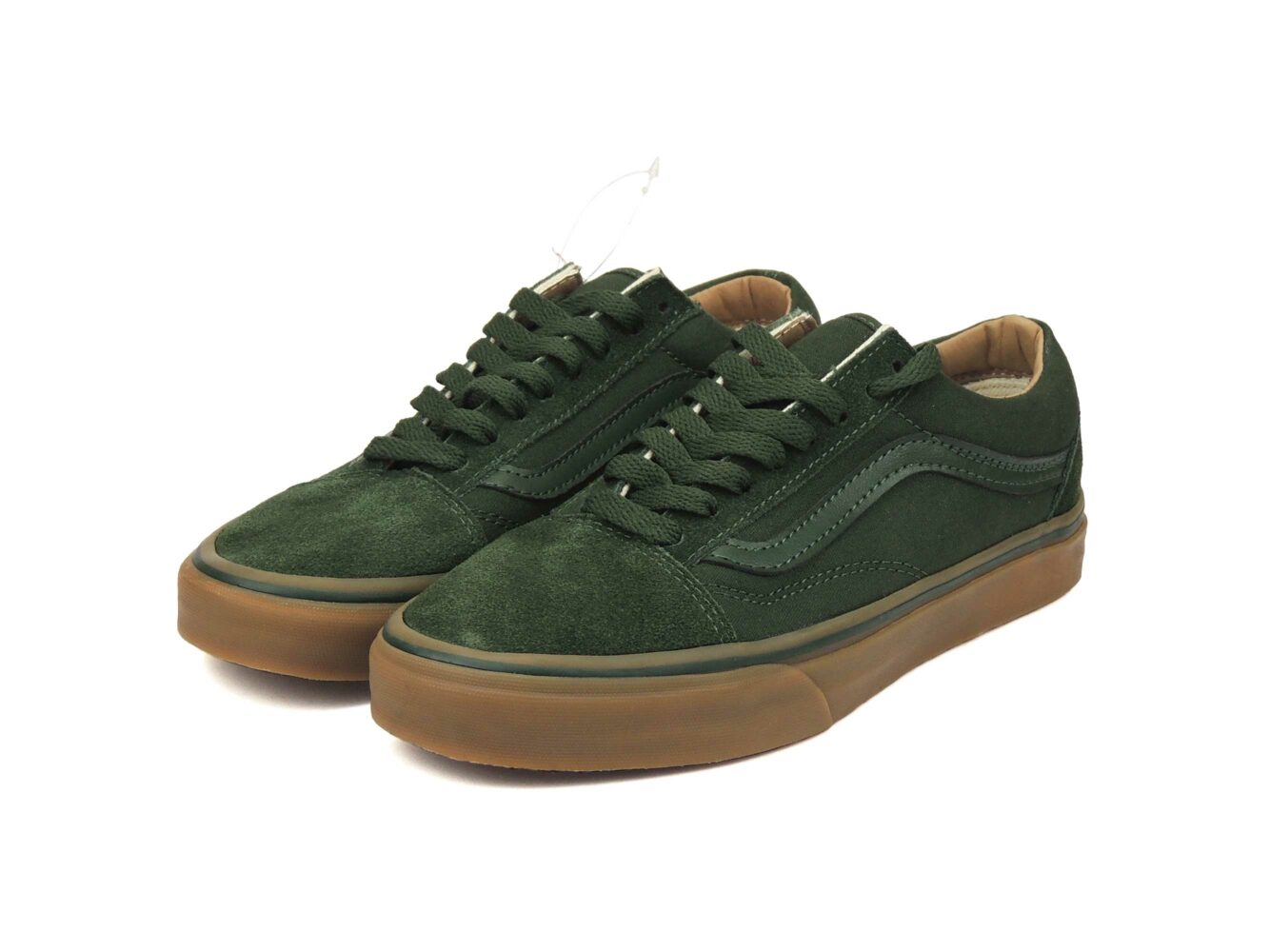 vans old skool green brown sole купить