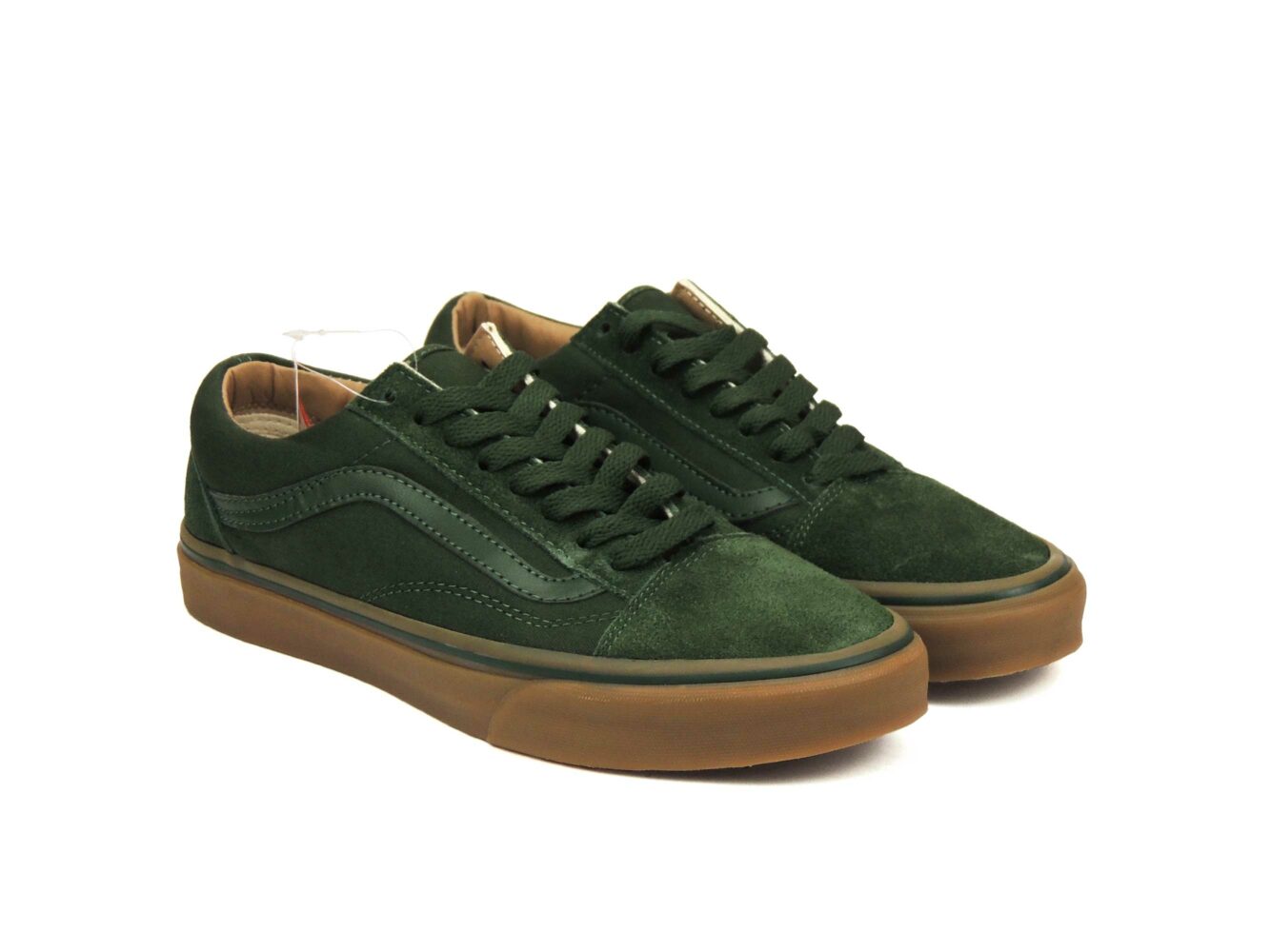 vans old skool green brown sole купить