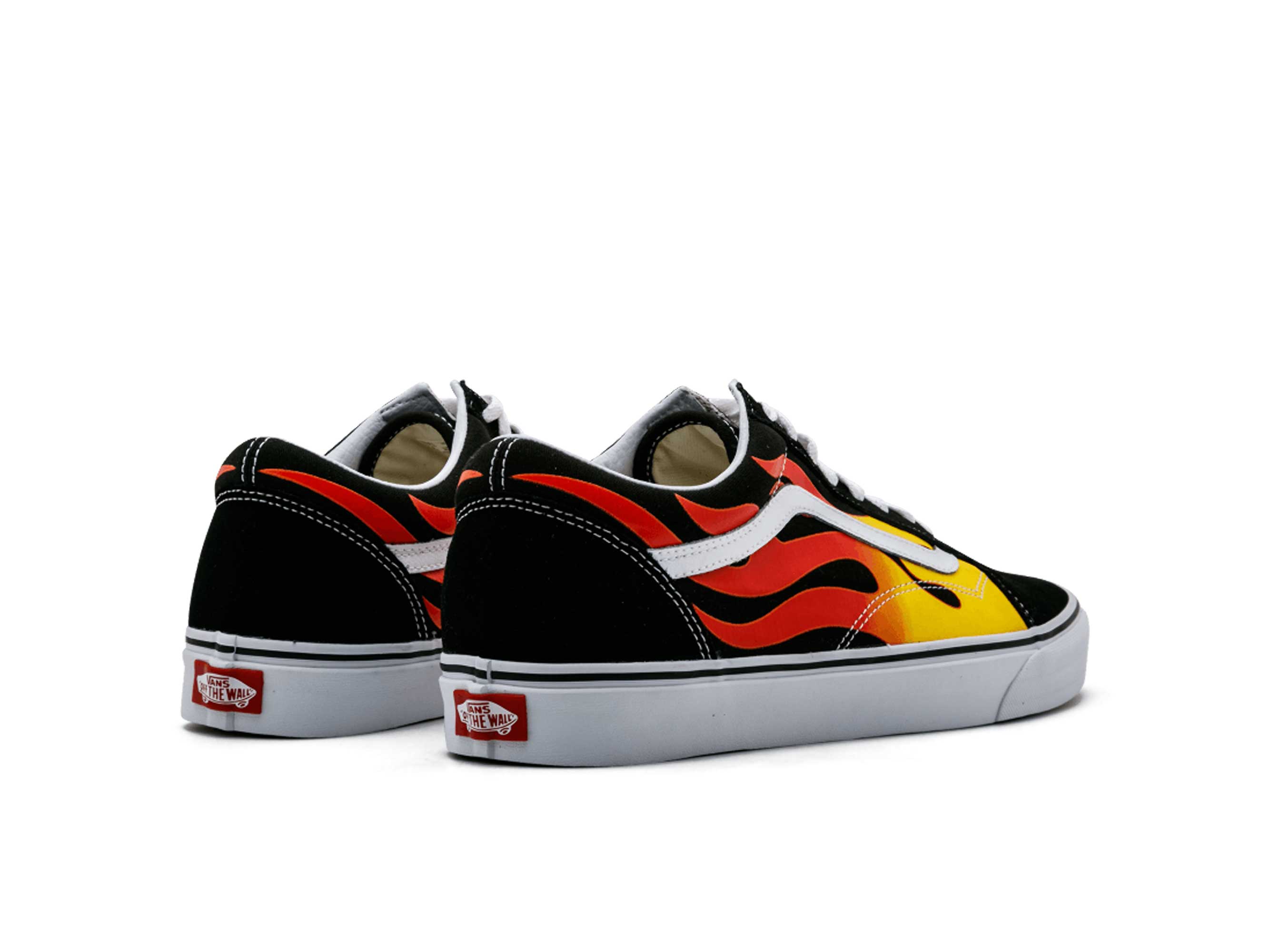 Vans with flame on hot sale side