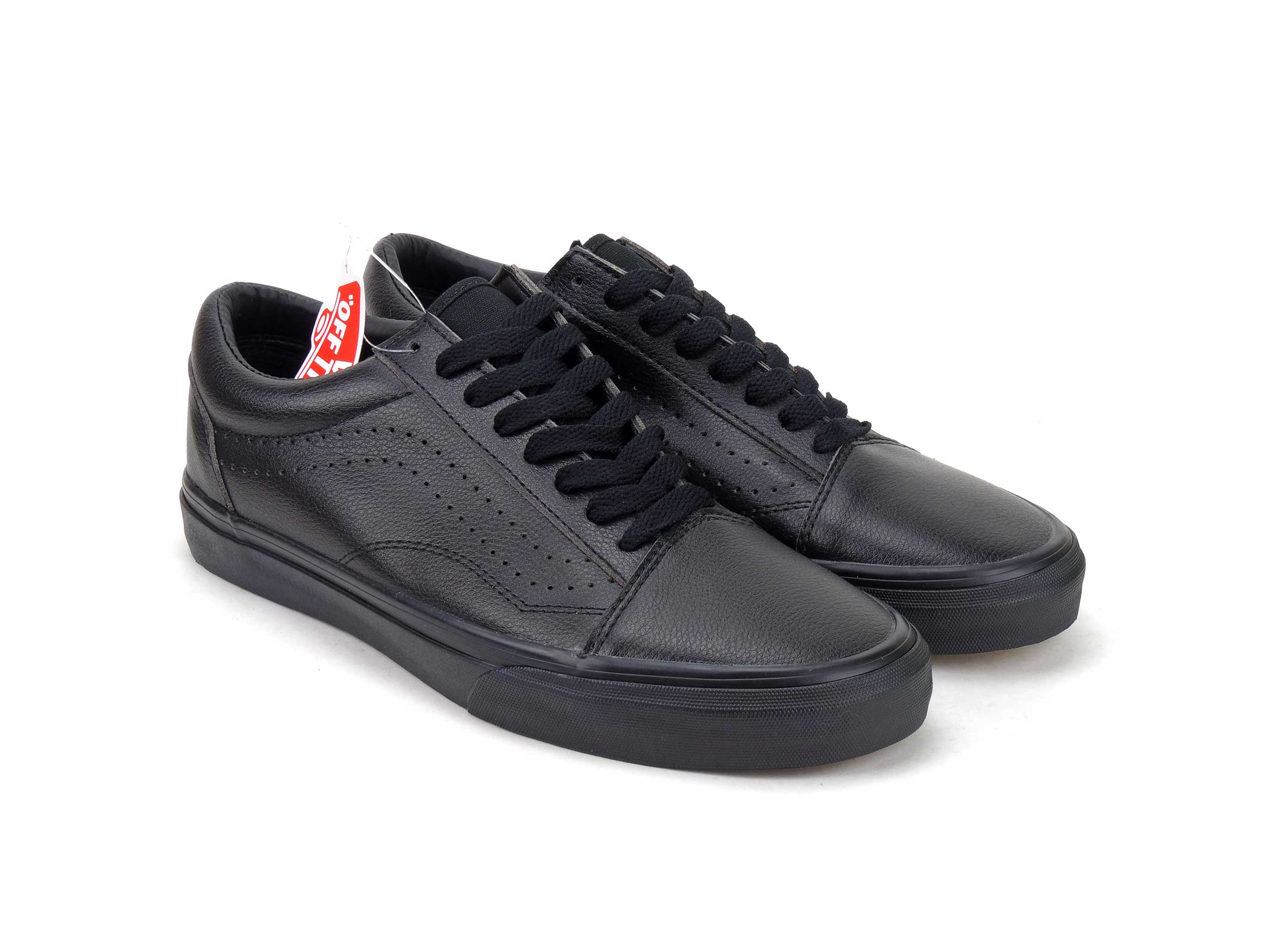 All black cheap old school vans