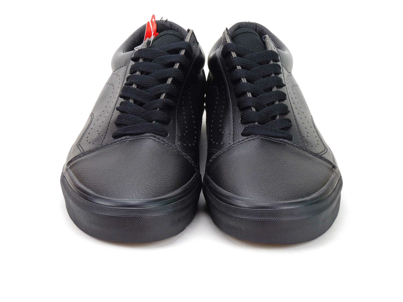 All black leather vans size 3 best sale