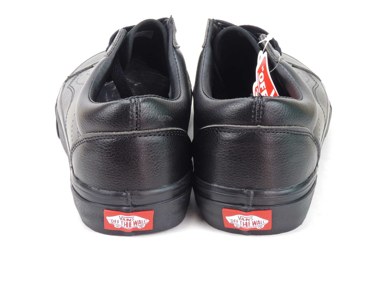 vans old skool all black leather купить