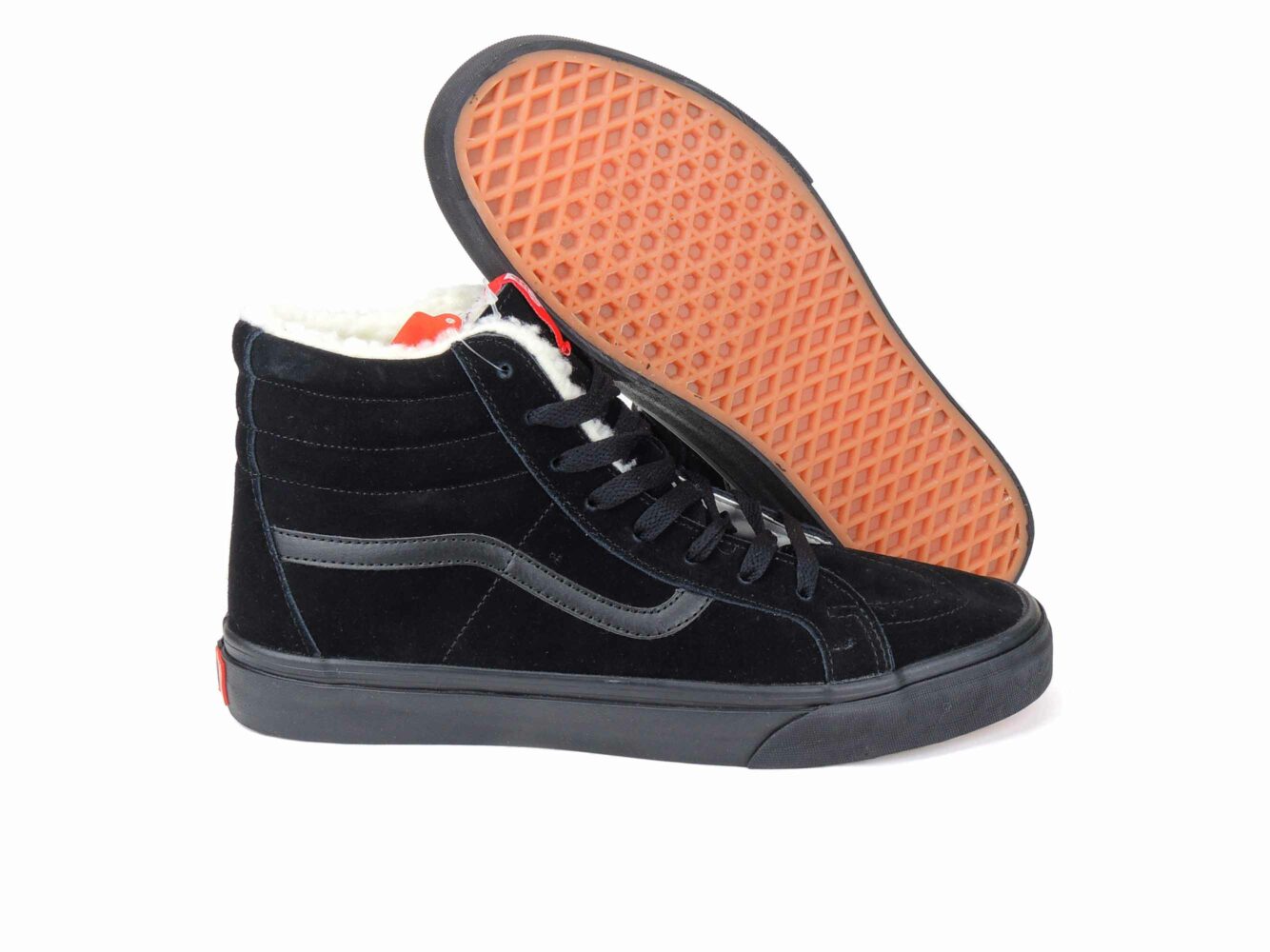 vans sk8-hi all black winter купить