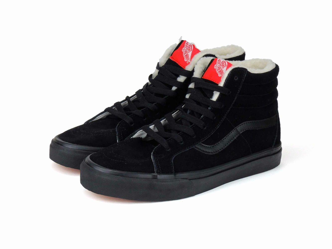 vans sk8-hi all black winter купить