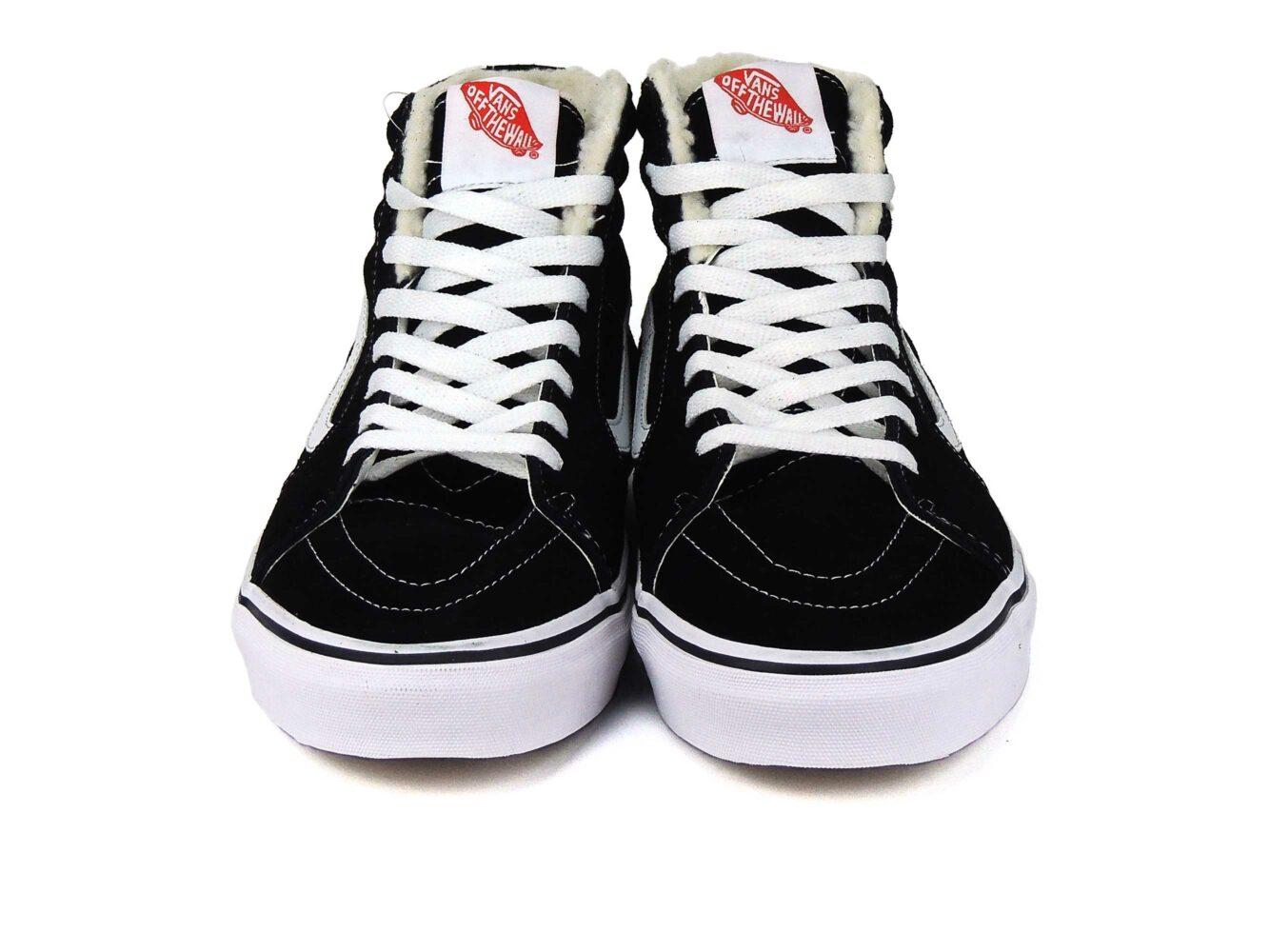 vans sk8-hi black white winter купить