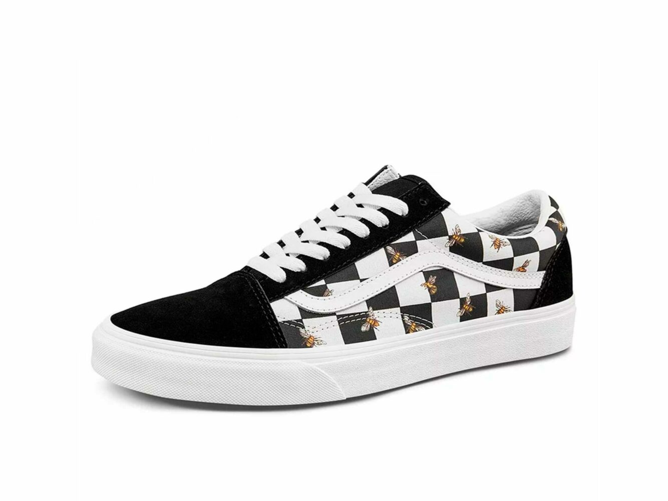 vans old skool bee check preto branco VN0A3WKT9EH купить